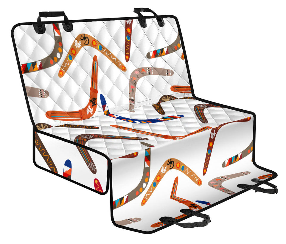 Boomerang Australian Aboriginal Ornament Pattern Dog Car Seat Covers