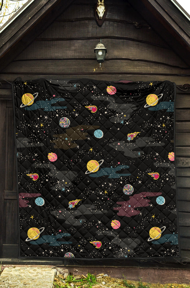 Space Pattern Premium Quilt