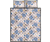 Cute peacock pattern Quilt Bed Set