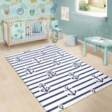 Anchor Rope Nautical  Pattern Area Rug