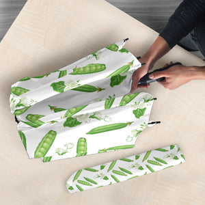 Green Peas Pattern Print Design 04 Umbrella