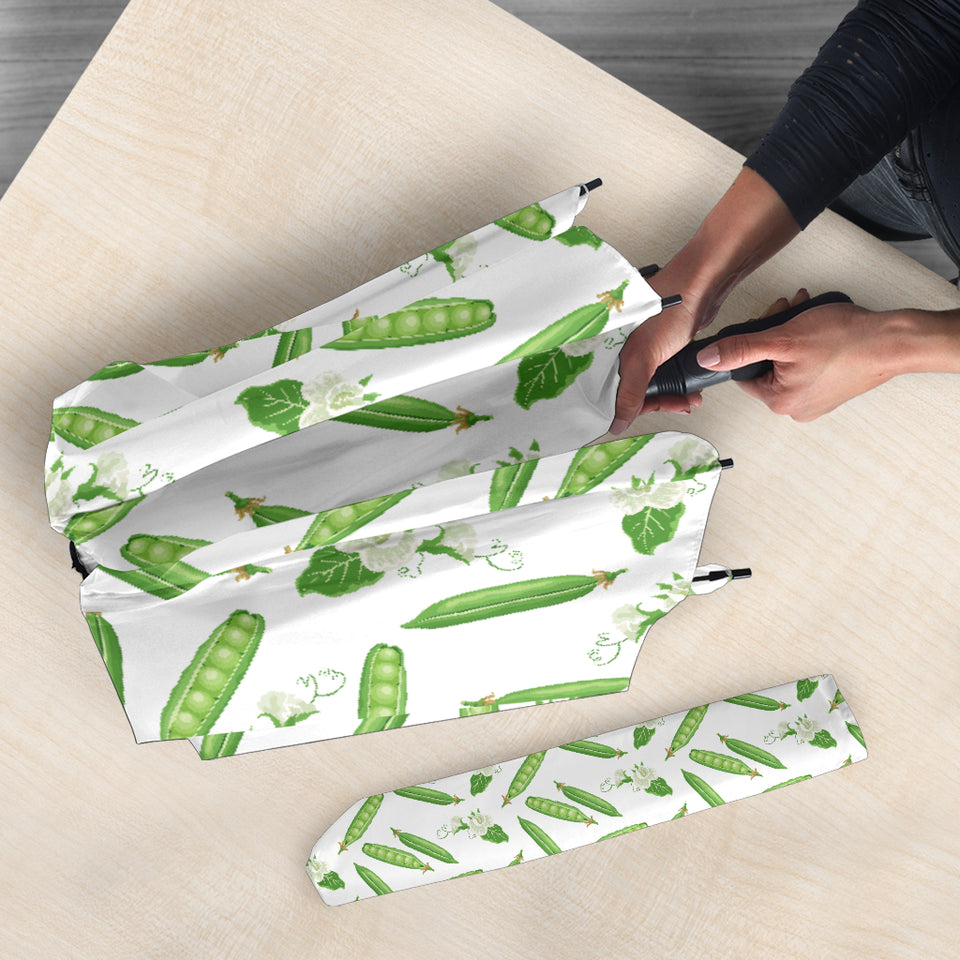 Green Peas Pattern Print Design 04 Umbrella