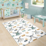 Windmill Pattern Area Rug