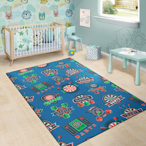 Darts Pattern Print Design 02 Area Rug
