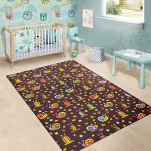 Snail Pattern Print Design 02 Area Rug