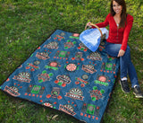 Darts Pattern Print Design 02 Premium Quilt