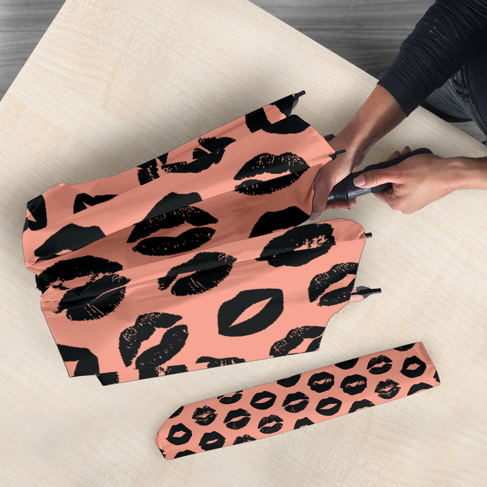 Lips Pattern Print Design 02 Umbrella