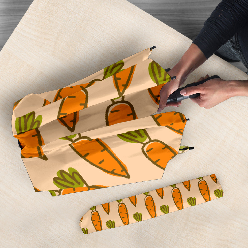 Carrot Pattern Print Design 04 Umbrella