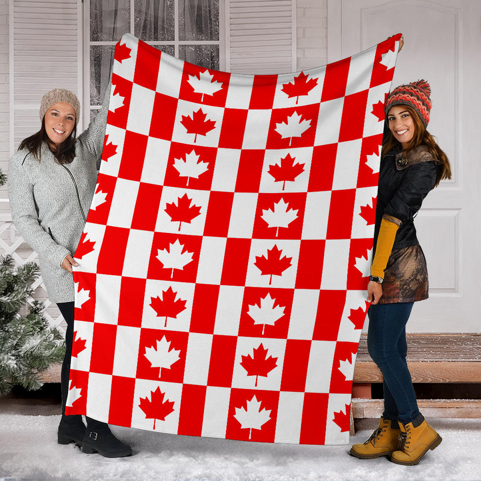 Canada Pattern Print Design 05 Premium Blanket