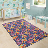 Goldfish Pattern Print Design 05 Area Rug