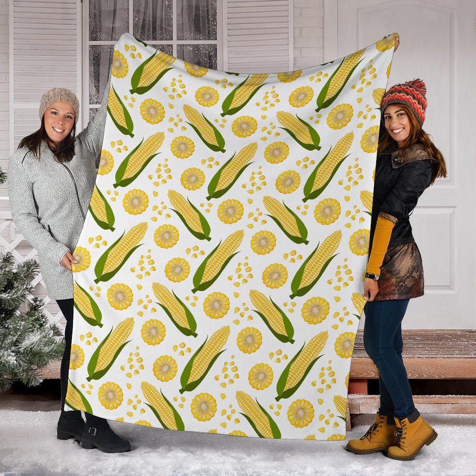 Corn Pattern Print Design 05 Premium Blanket