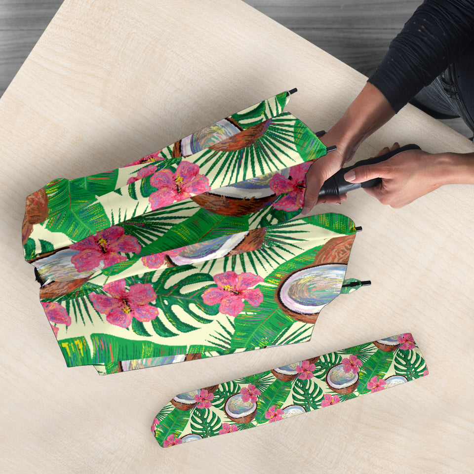 Coconut Pattern Print Design 01 Umbrella