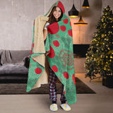 Tomato Design Pattern Hooded Blanket