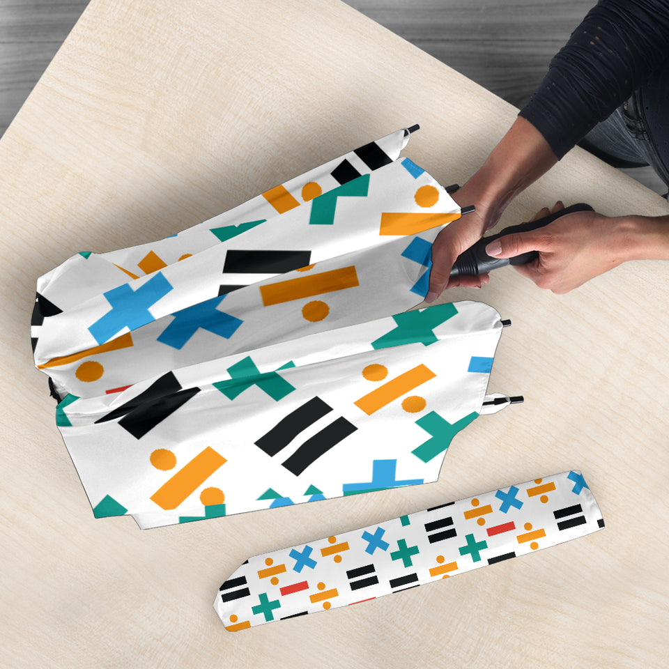 Math Pattern Print Design 05 Umbrella