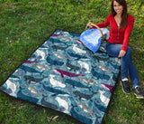 Whale Design Pattern Premium Quilt