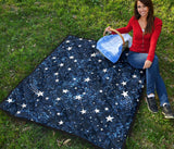 Night Sky Star Pattern Premium Quilt