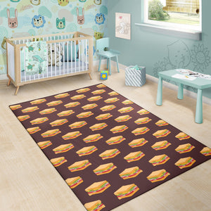 Sandwich Pattern Print Design 04 Area Rug