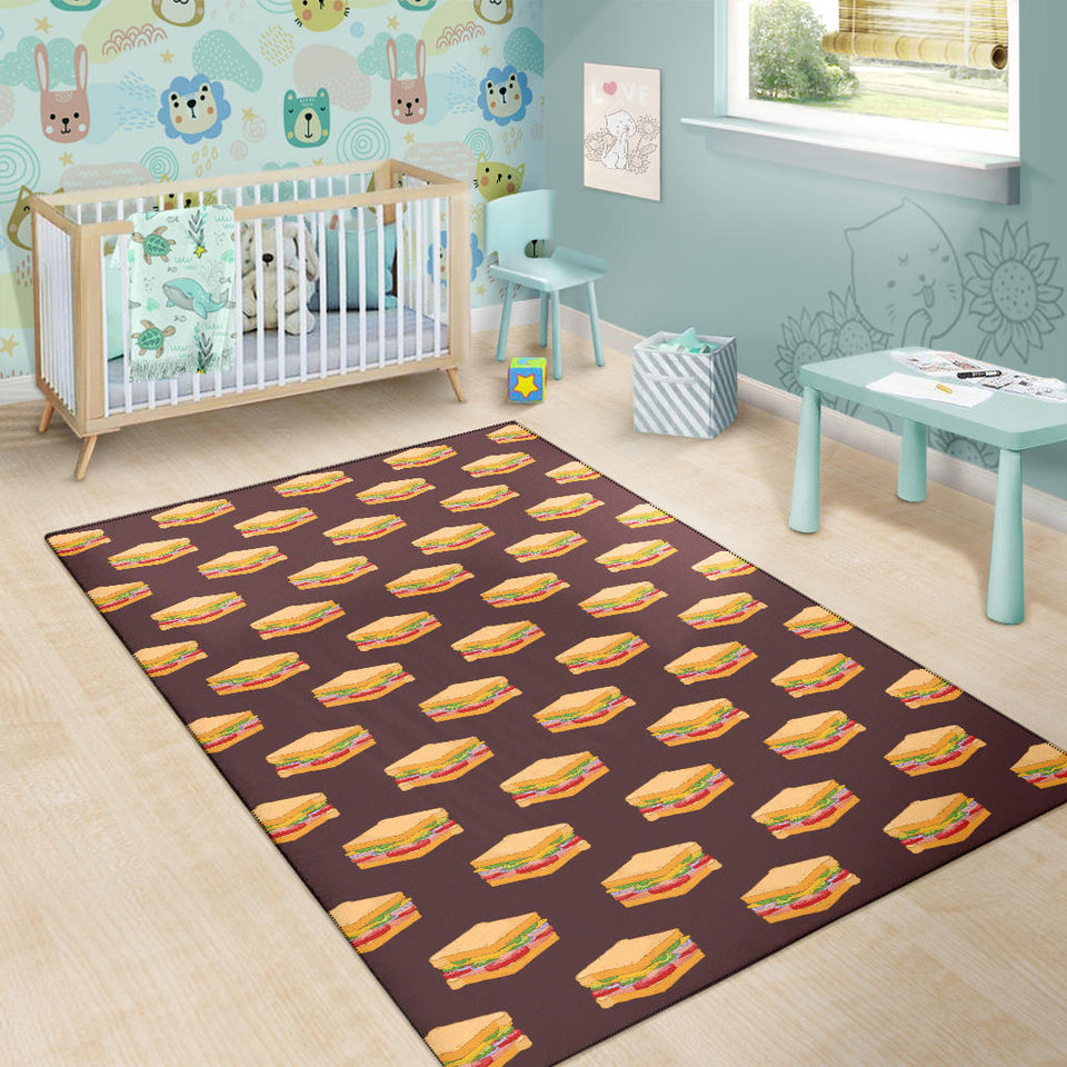 Sandwich Pattern Print Design 04 Area Rug