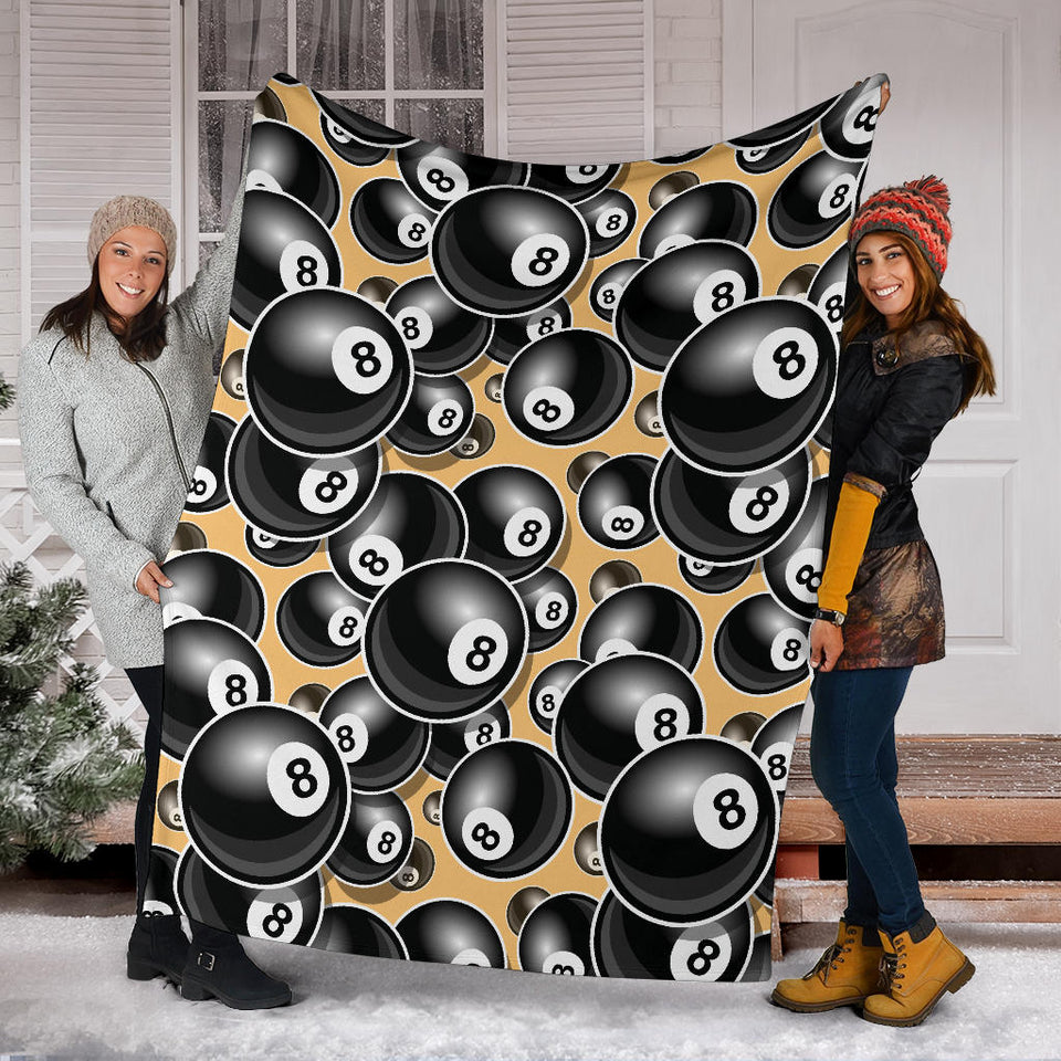 Billiard Ball Pattern Print Design 04 Premium Blanket