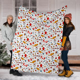 Canada Pattern Print Design 03 Premium Blanket