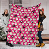 Guinea Pig Pattern Print Design 01 Premium Blanket
