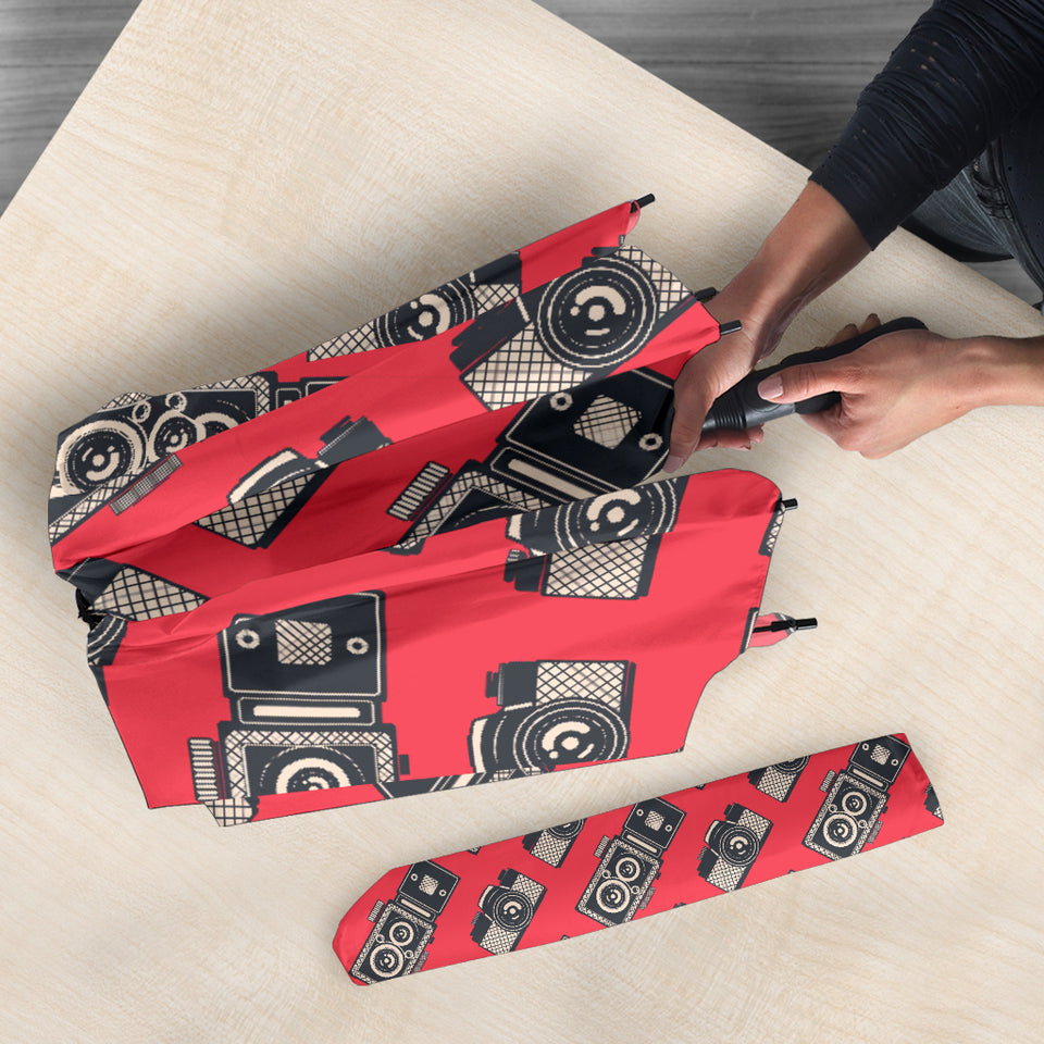 Camera Pattern Print Design 05 Umbrella