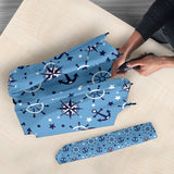 Anchors Rudder Compass Star Nautical Pattern Umbrella