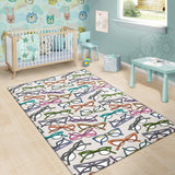 Sun Glasses Pattern Print Design 01 Area Rug