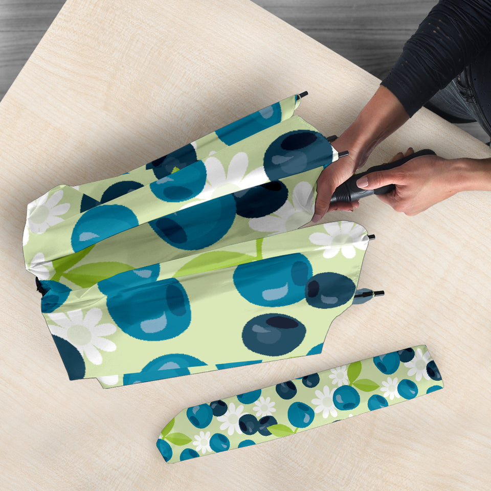 Blueberry Flower Pattern Umbrella