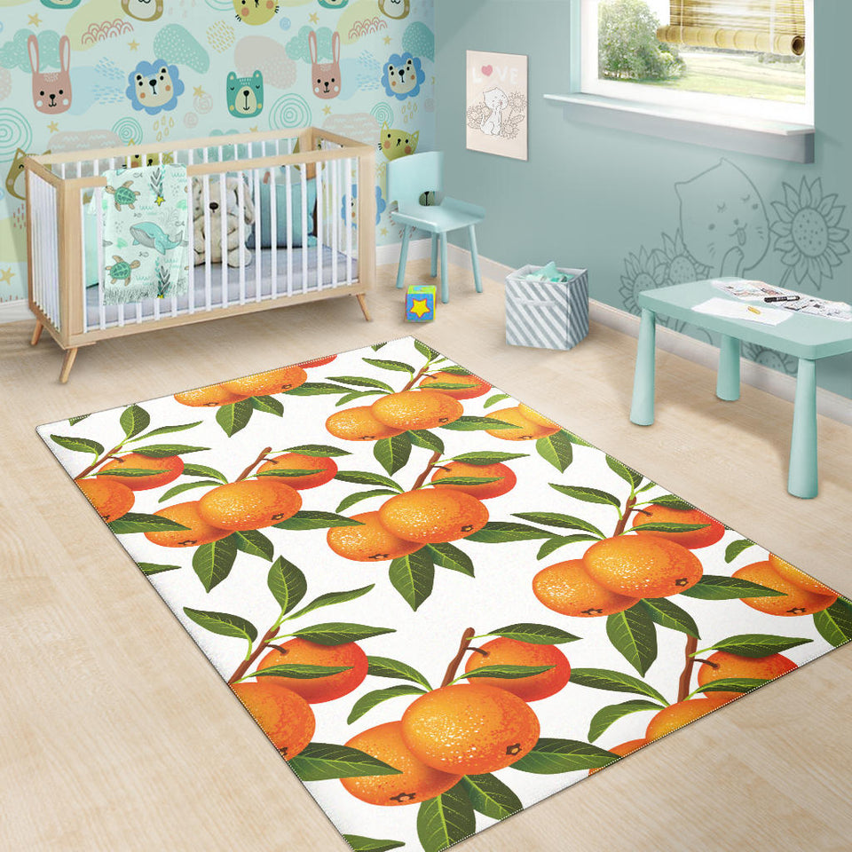 Oranges Pattern Background Area Rug