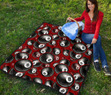 Billiard Ball Pattern Print Design 05 Premium Quilt