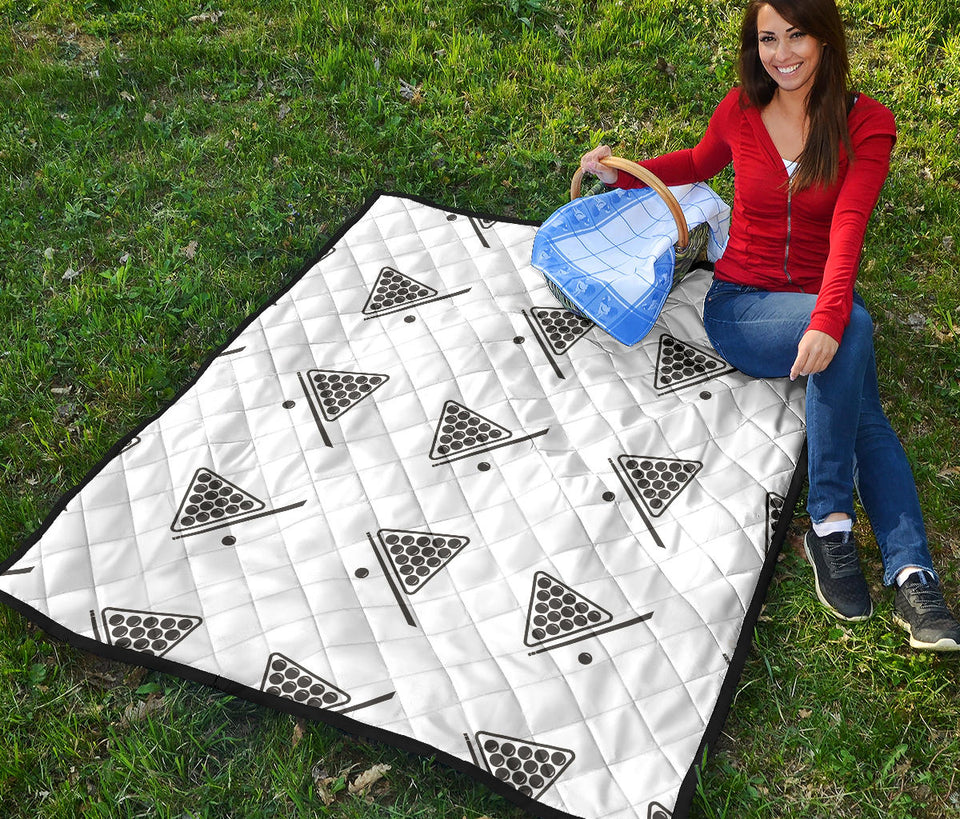 Billiard Ball Pattern Print Design 03 Premium Quilt