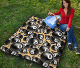 Billiard Ball Pattern Print Design 04 Premium Quilt