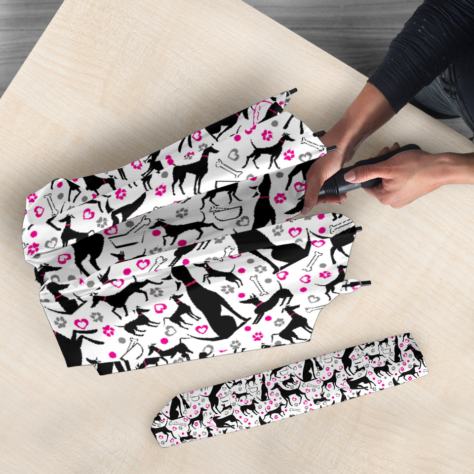 Greyhound Pattern Print Design 02 Umbrella