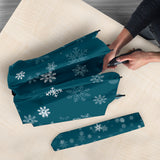 Snowflake Pattern Dark Background Umbrella
