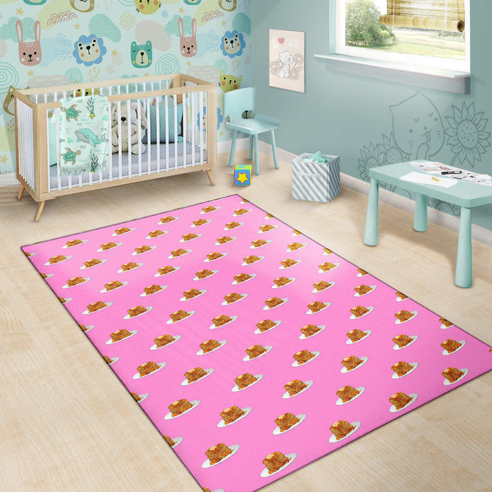 Pancake Pattern Print Design 04 Area Rug