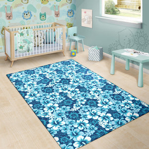 Hibiscus Pattern Print Design 03 Area Rug