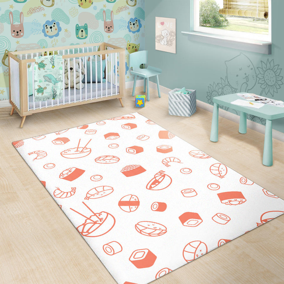 Sushi Pattern Area Rug