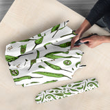 Hand Drawn Sketch Style Green Chili Peppers Pattern Umbrella