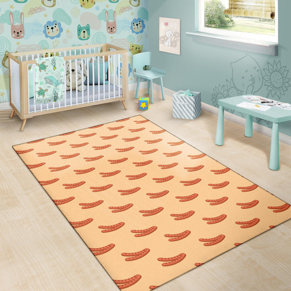 Sausage Pattern Print Design 03 Area Rug