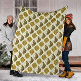 Lion Pattern Print Design 02 Premium Blanket