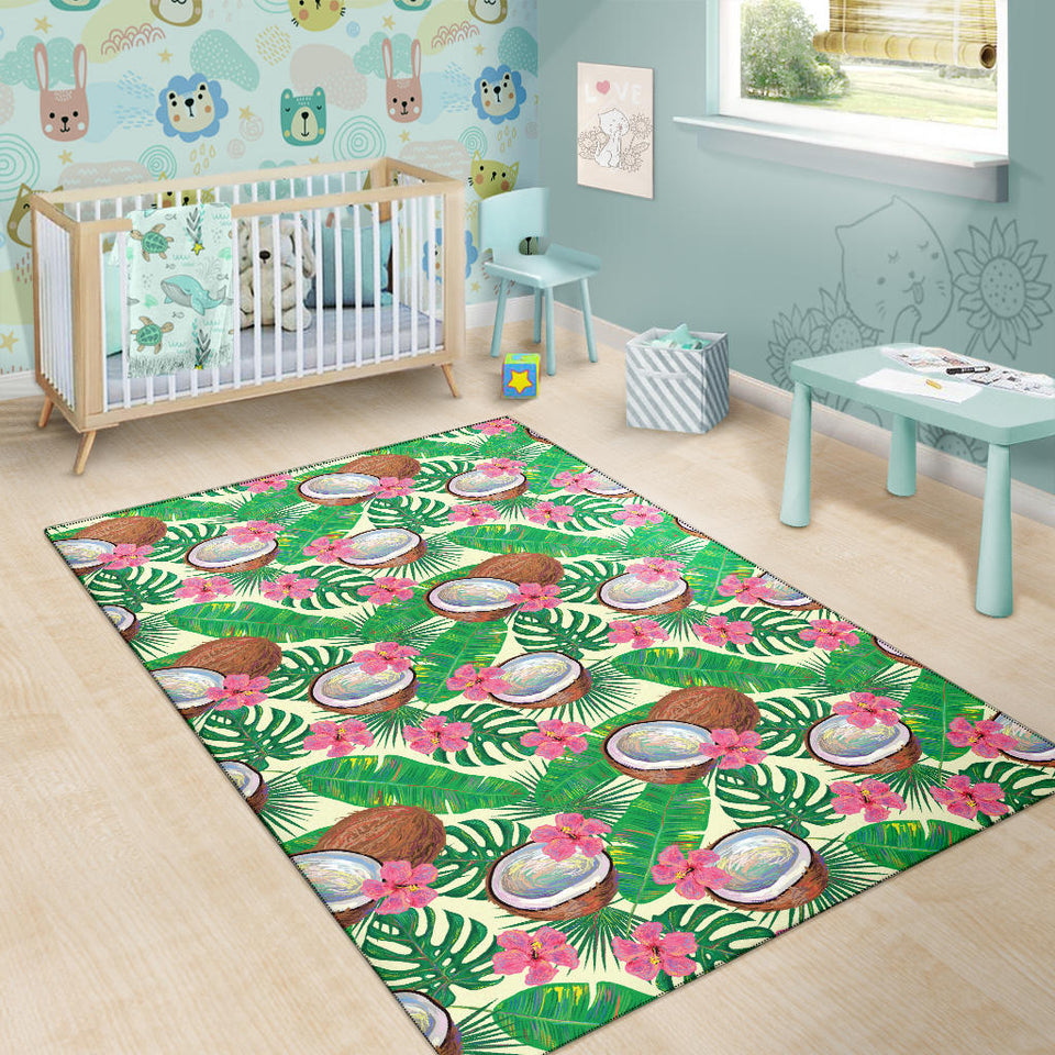 Coconut Pattern Print Design 01 Area Rug
