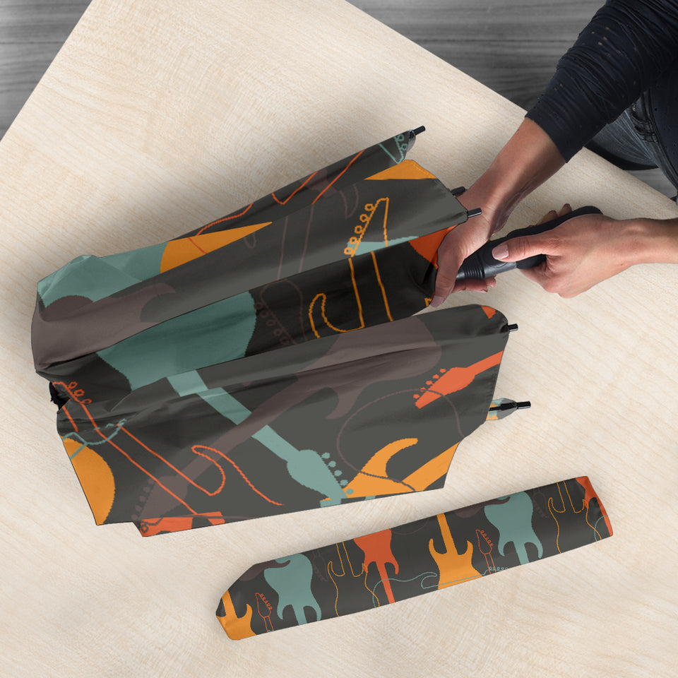 Electric Guitars Pattern Umbrella