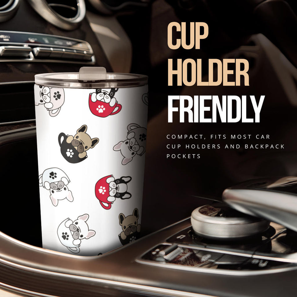 French Bulldog Cup Paw Pattern Tumbler