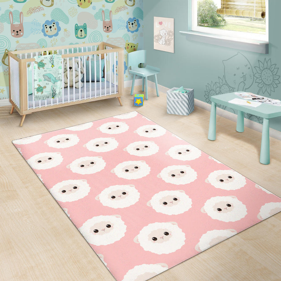 Cute Sheep Pattern Area Rug