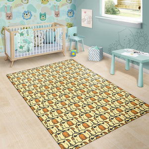 English Bulldog Pattern Print Design 02 Area Rug