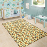 English Bulldog Pattern Print Design 02 Area Rug