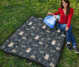 Windmill Tree Pattern Premium Quilt