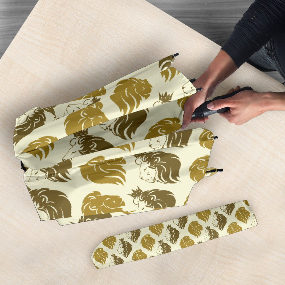 Lion Pattern Print Design 02 Umbrella