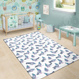Pigeon Pattern Print Design 03 Area Rug